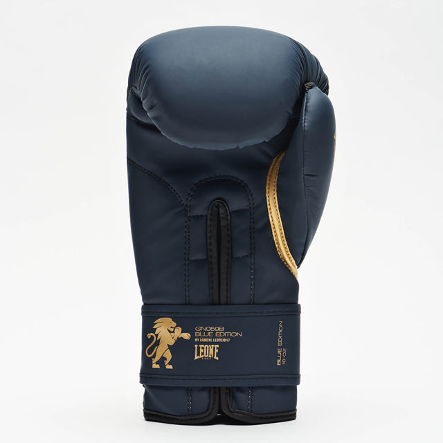 Guantoni da boxe Leone GN059B – Blu navy/Oro