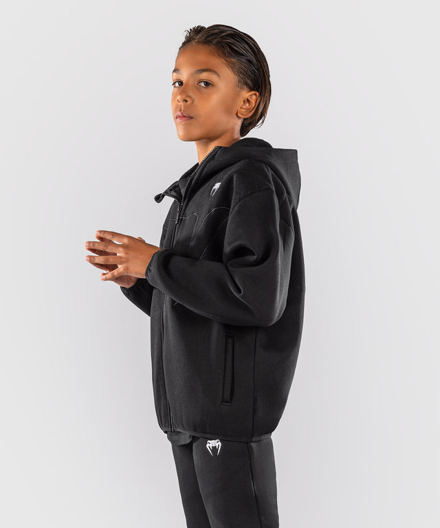 Chaqueta de entrenamiento Venum Attack Fleece & Weave Niños – Negro