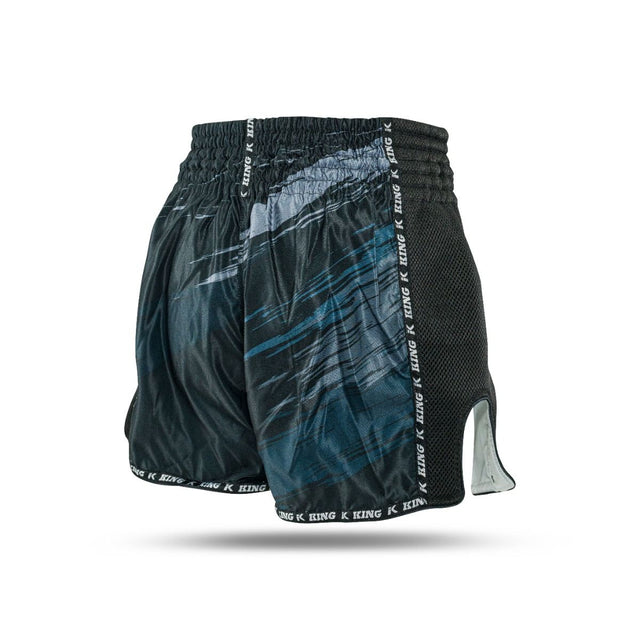 King Pro Boxing Kickbox-Shorts Storm – Schwarz/Grau