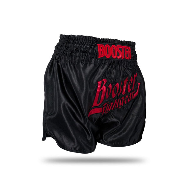 Booster Kickbox-Shorts Thunder – Schwarz/Rot