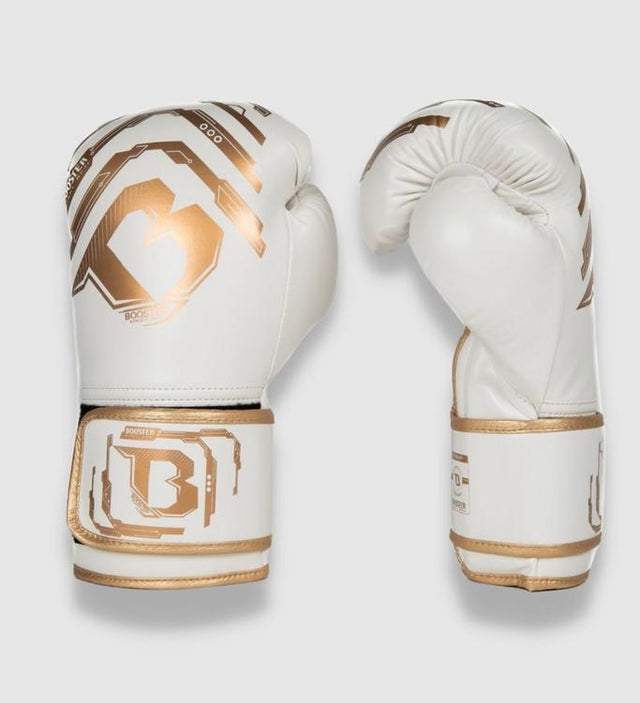 Gants de boxe Booster Kickboks Youth Elite Kids – Blanc/Or