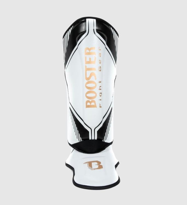 Protège-tibias Booster Bangkok – Blanc/Noir/Or – Protège-tibias