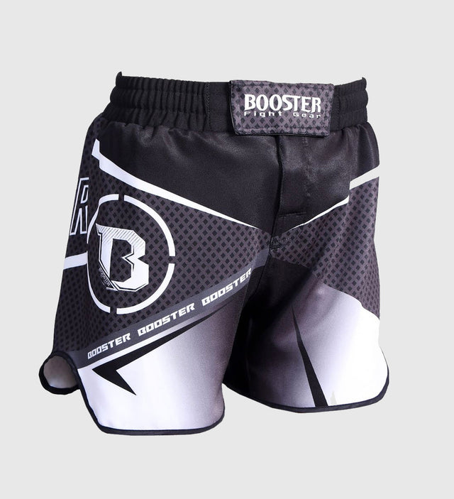Shorts de MMA Booster B Force 1 – Noir/Gris/Blanc