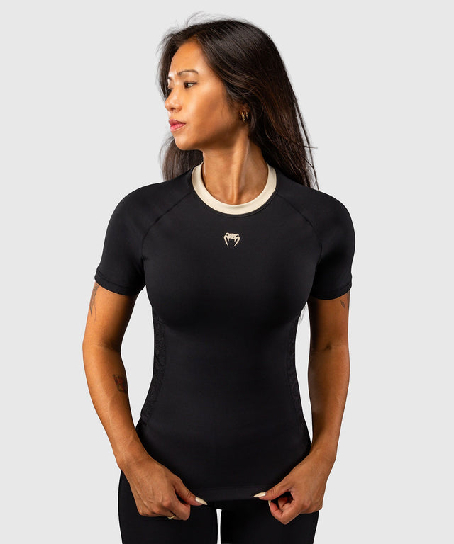 Rashguard Venum Viper manches courtes femme – Noir