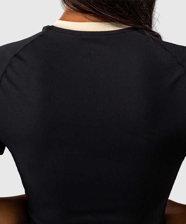 Rashguard Venum Viper manches courtes femme – Noir