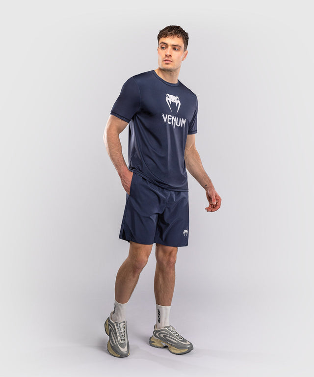 Camiseta Venum Classic Dry Tech – Azul marino/Blanco