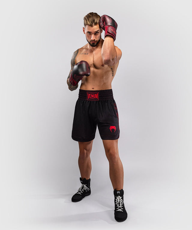 Pantaloncini da boxe Venum Spectre – Nero/Rosso