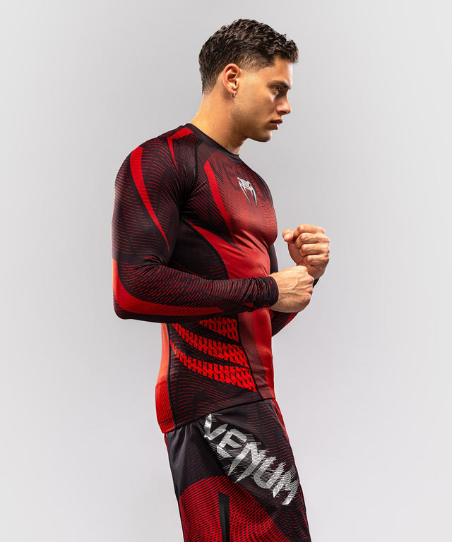 Rashguard Venum Galactic 3.0 Maniche Lunghe – Rosso/Argento