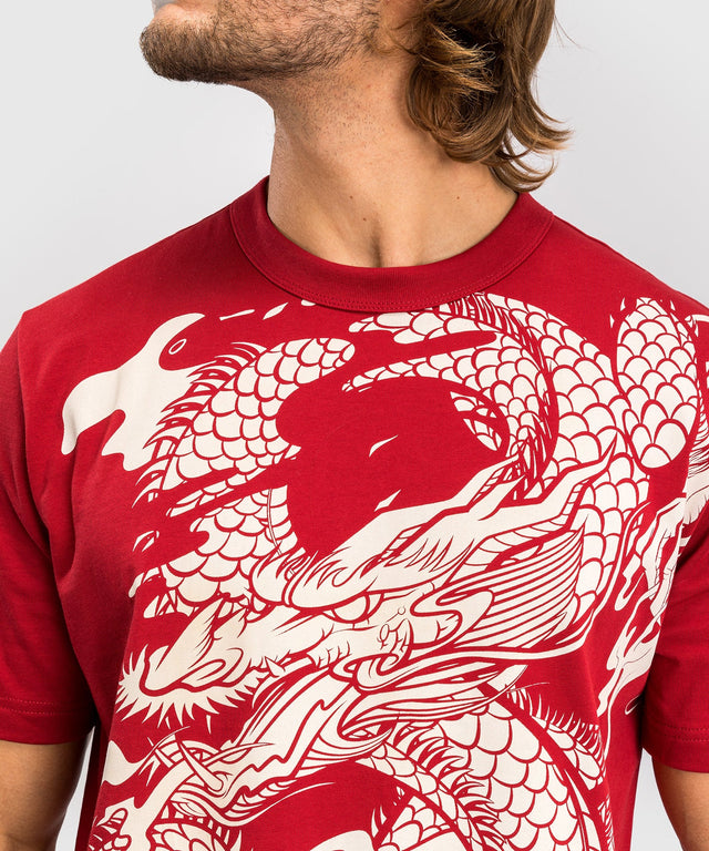 Venum T-shirt Dragon's Flight - Rood/Crème Wit