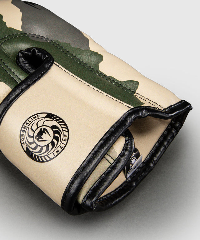 Gants de boxe Venum Elite – Kaki/Blanc cassé