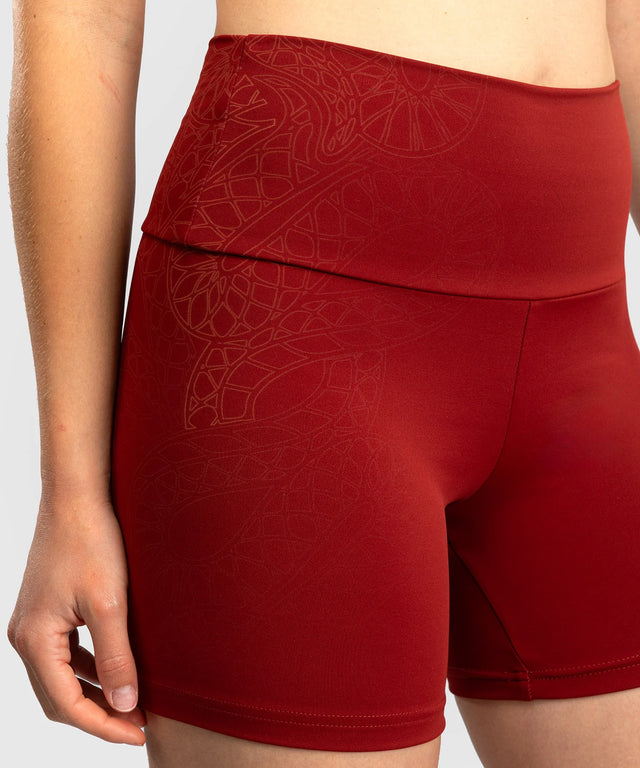Venum Damen-Shorts Serpenti - Burgunderrot