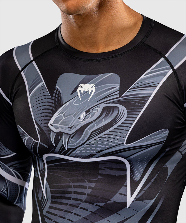 Venum Rashguard Crimson Viper 2.0 Lange Mouwen - Zwart/Grijs