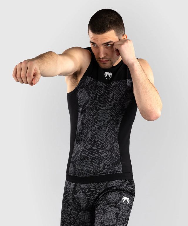 Venum Rashguard Mouwloos G-Fit Scales – Schwarz/Grau