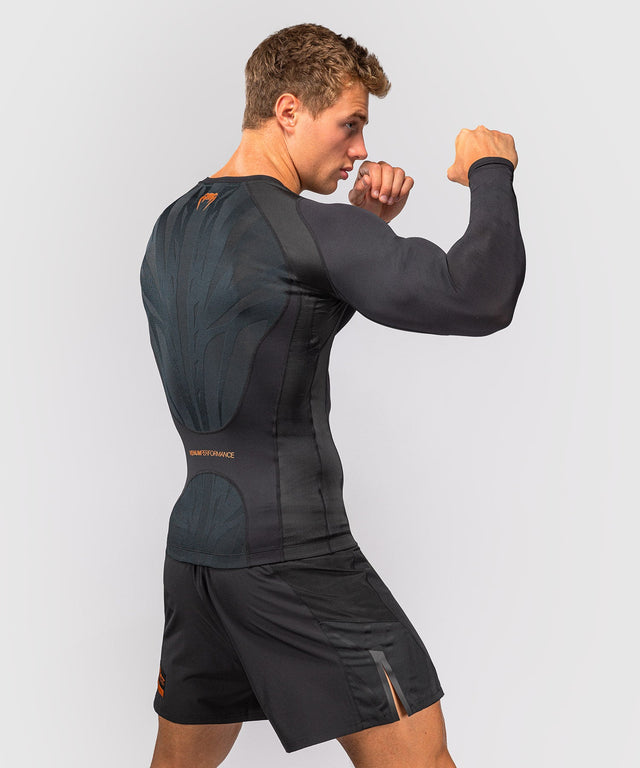 Rashguard Venum G-Fit Revolution Manica Lunga – Nero/Rame