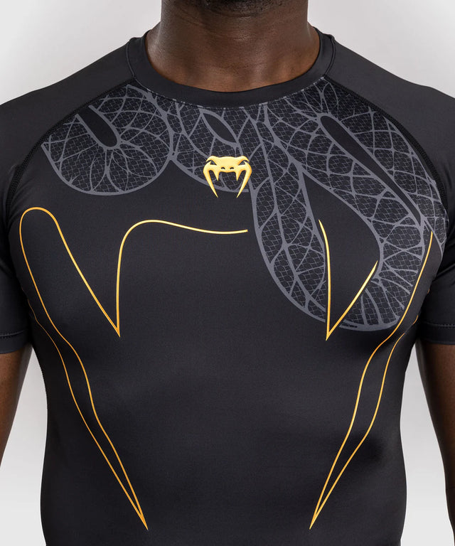 Rashguard Venum Serpenti manches courtes – Noir