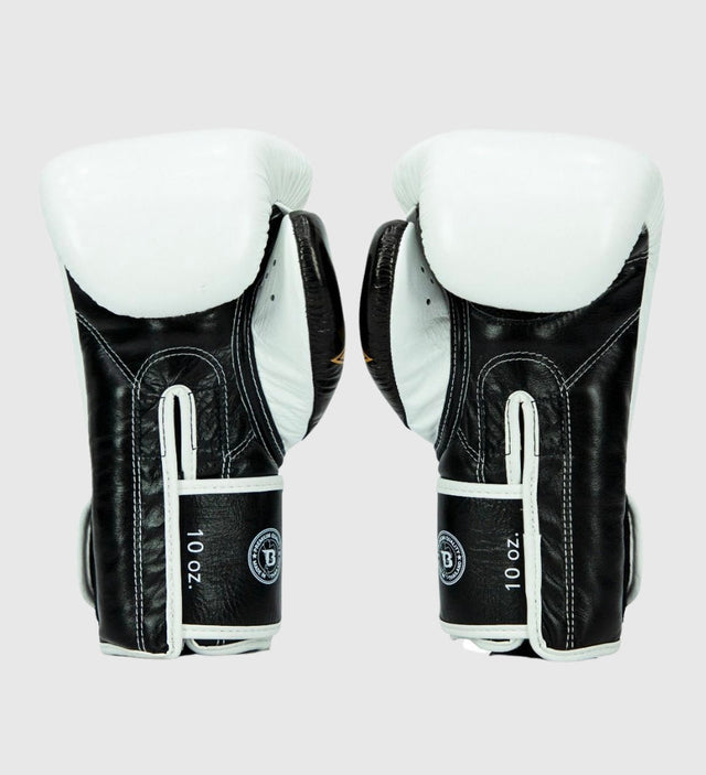Fairtex (Kick)Bokshandschoenen FXB V2 - Wit/Zwart/Goud - (Kick)Bokshandschoenen