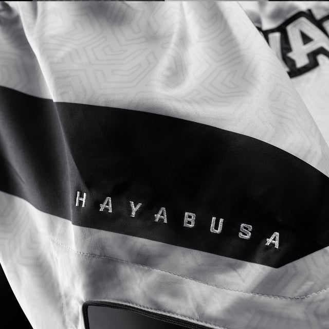 Pantaloncini Muay Thai Hayabusa Core – Bianco