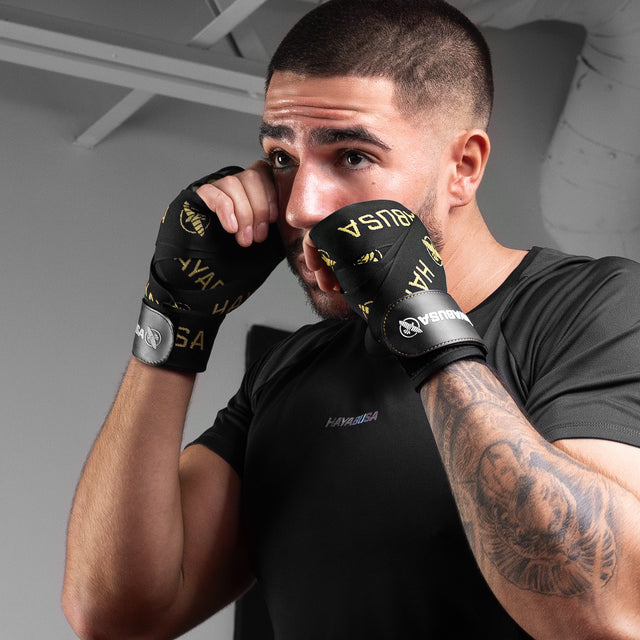 Bende da boxe Hayabusa Deluxe – Nero/Oro