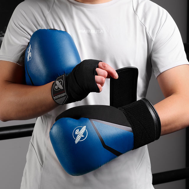 Gants de boxe Hayabusa E1 – Bleu/Noir