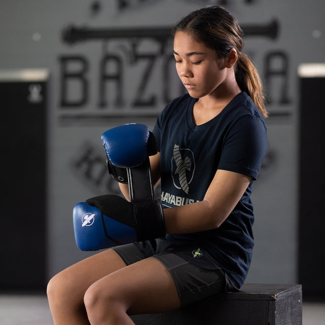 Hayabusa Boxhandschuhe E1 Kinder – Blau/Schwarz