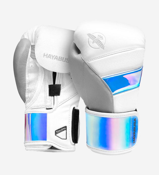 Hayabusa Boxhandschuhe T3 – Weiß/Fluo Platinum – Boxhandschuhe