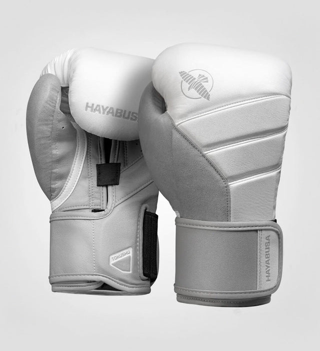 Hayabusa Boxhandschuhe T3 – Weiß/Grau – Boxhandschuhe
