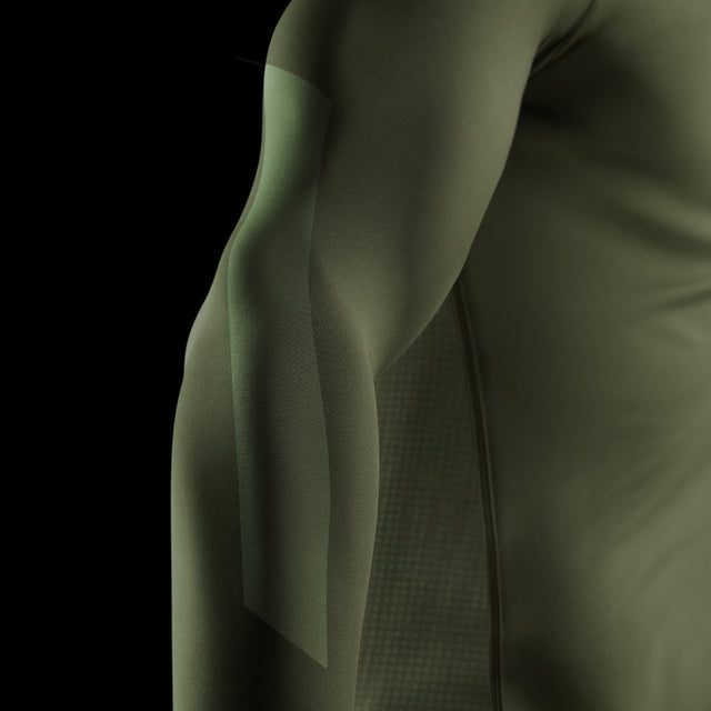 Rashguard Hayabusa Core Manga Larga – Verde Oscuro
