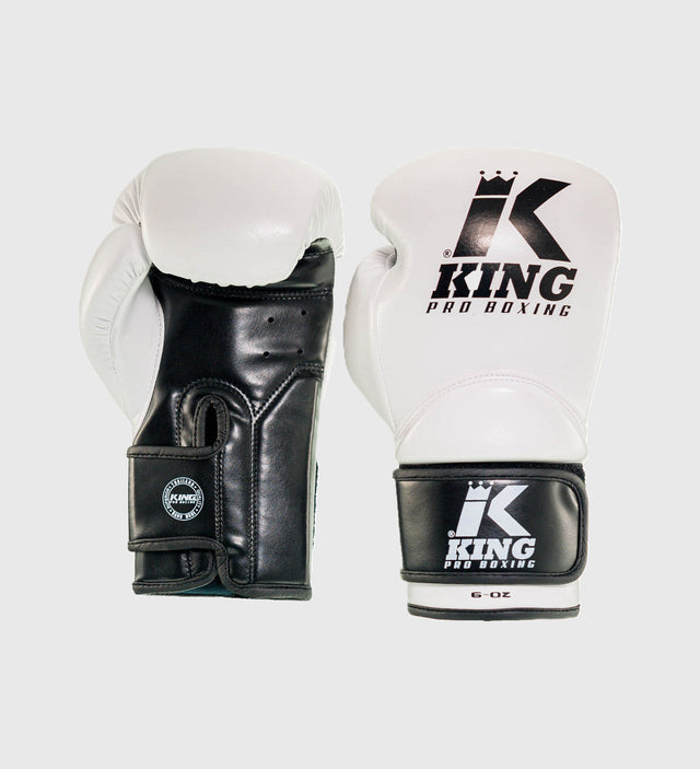 King Boxhandschuhe Kinder – Weiß/Schwarz – Boxhandschuhe