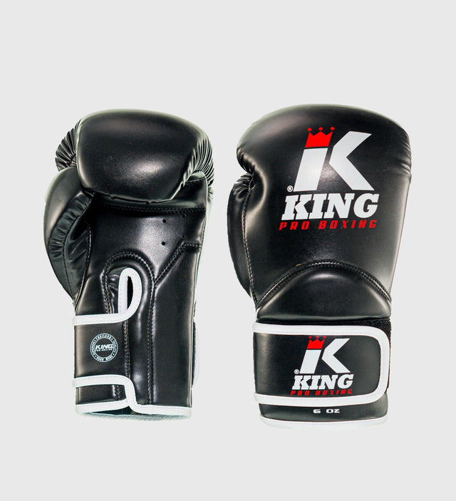King Boxhandschuhe Kinder – Schwarz/Weiß – Boxhandschuhe