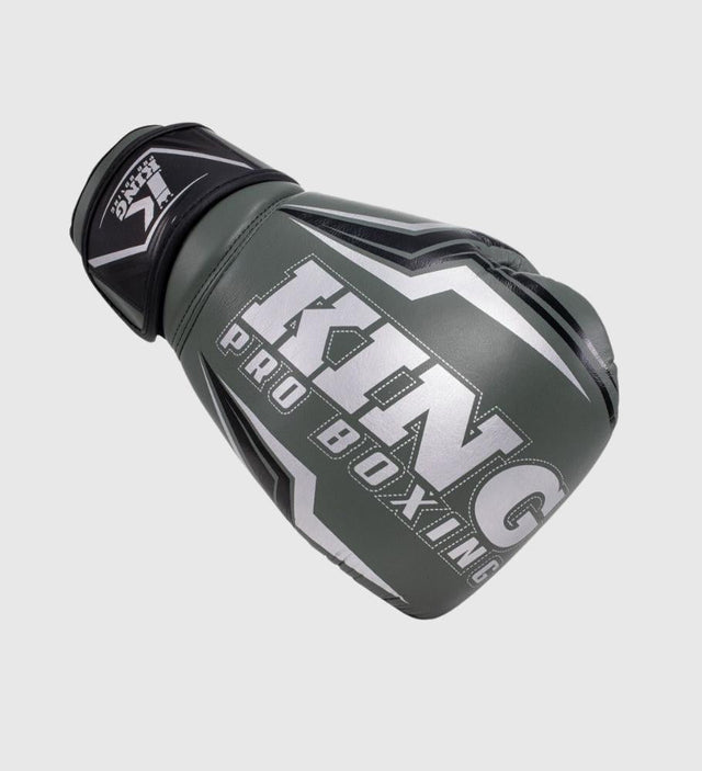 Guantes de boxeo King Thor – Caqui Verde/Negro/Plata