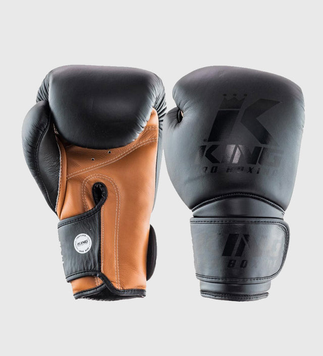 Guantes de boxeo King – Negro/Marrón – Guantes de boxeo