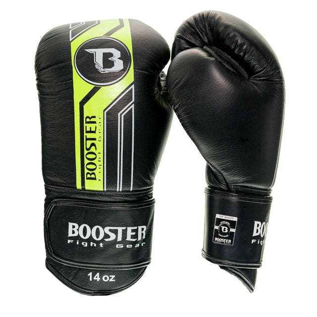 Guantes de boxeo Booster V9 – Negro/Amarillo