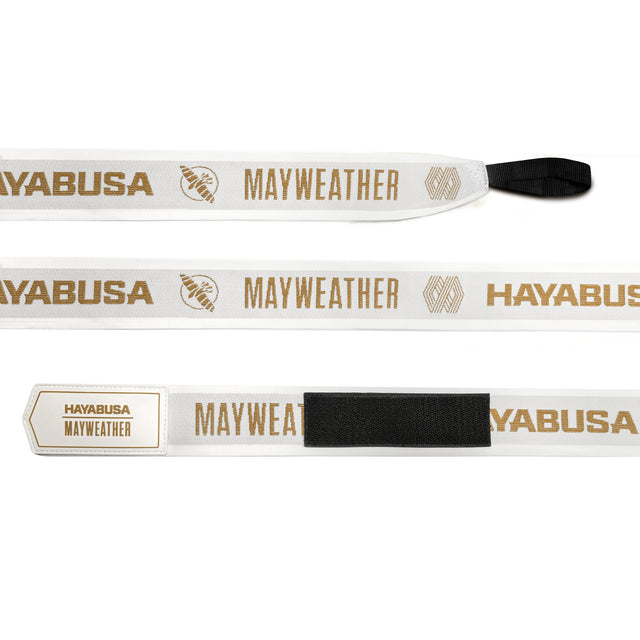 Vendas de boxeo Hayabusa x Mayweather Deluxe – Blanco/Oro
