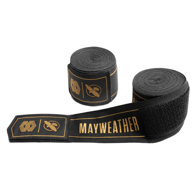 Bandes de boxe Hayabusa x Mayweather Stretch – Noir/Or