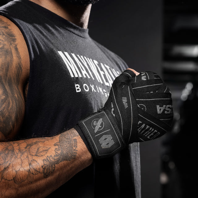 Hayabusa x Mayweather Bandagen Stretch – Schwarz/Grau