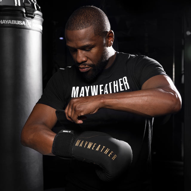 Hayabusa x Mayweather Boxhandschuhe Champ – Schwarz/Gold