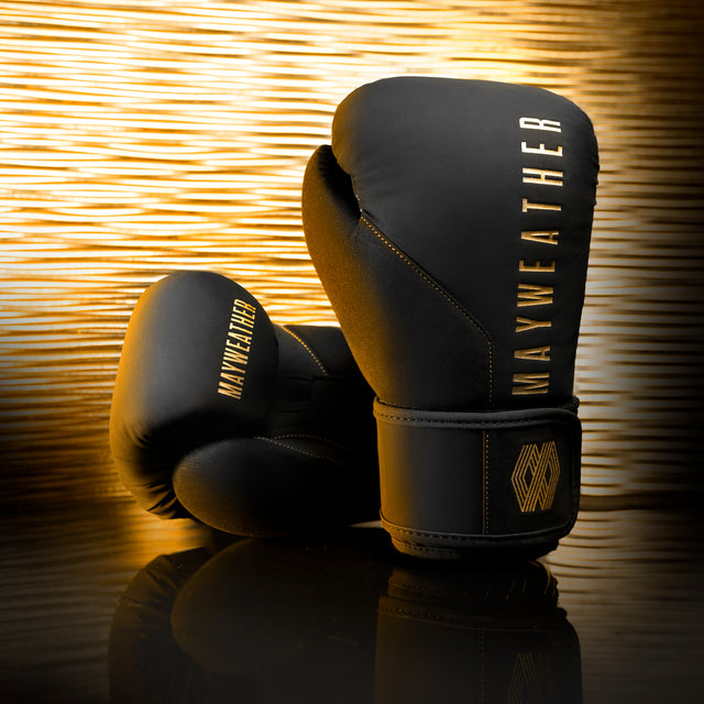 Hayabusa x Mayweather Boxhandschuhe Champ – Schwarz/Gold