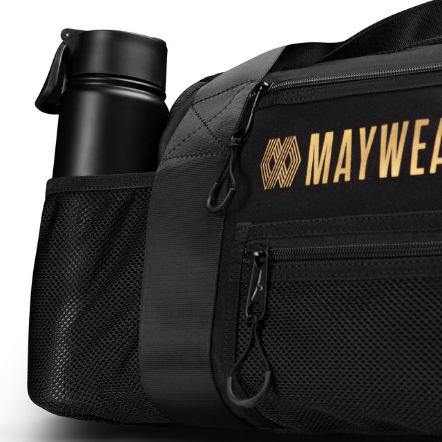 Borsa sportiva Hayabusa x Mayweather Mesh – Nero/Oro
