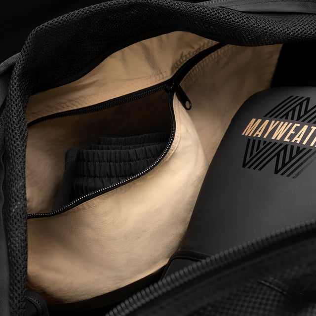 Borsa sportiva Hayabusa x Mayweather Mesh – Nero/Oro