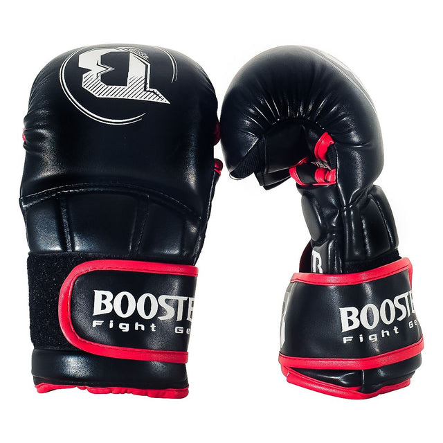 Gants de sparring MMA Booster Pro – Noir/Rouge