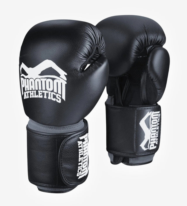 Guantes de boxeo Phantom Elite ATF – Negro/Blanco – Guantes de boxeo