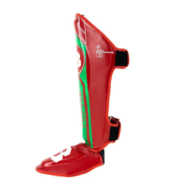 Booster Schienbeinschoner V9 'Morocco' – Rot/Grün