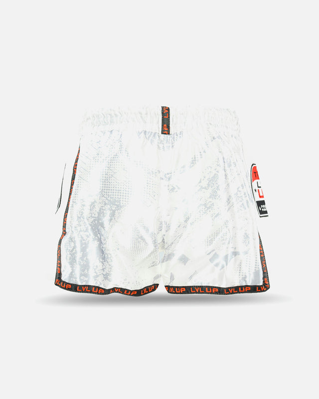 Shorts de Muay Thai LVL UP TKO – Blanc