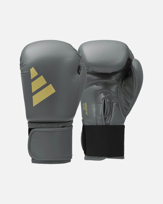 Guantoni da boxe Adidas Speed 50 – Grigio/Oro