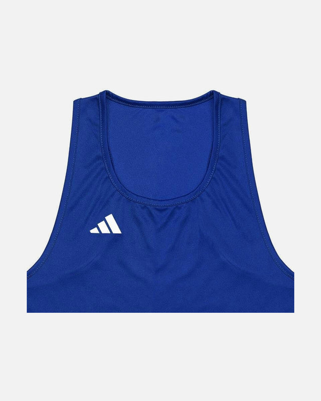 Adidas Boksshirt Punch Line - Blau/Weiß