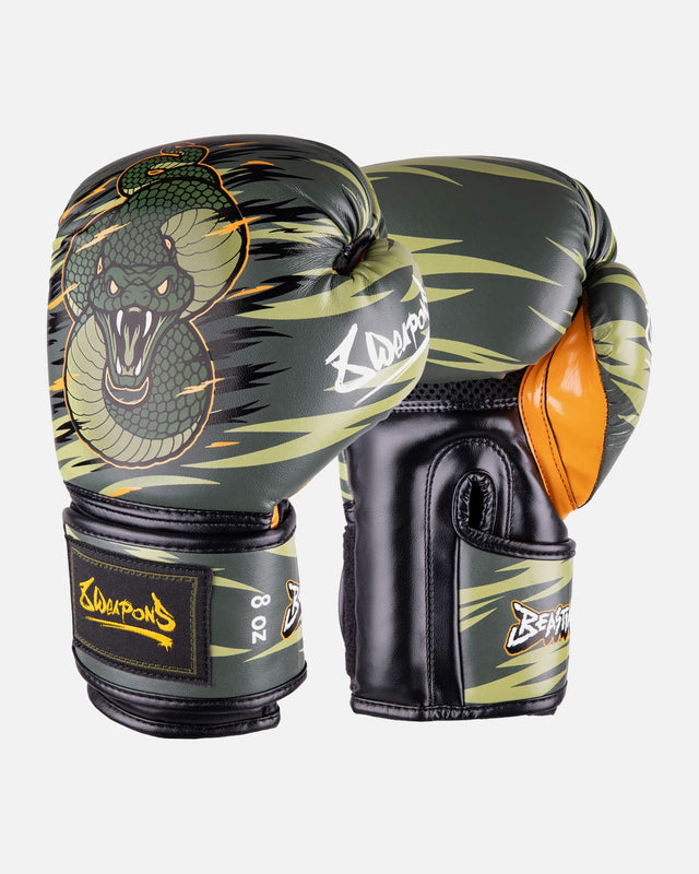 Guantes de boxeo 8 WEAPONS Beastial Viper – Caqui