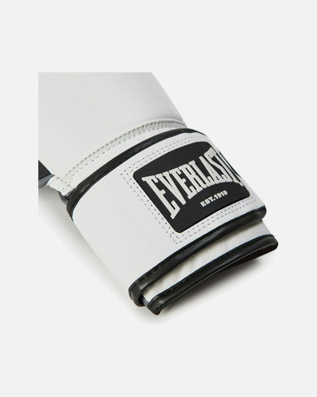 Rękawice bokserskie Everlast Powerlock OG – Białe/Czarne