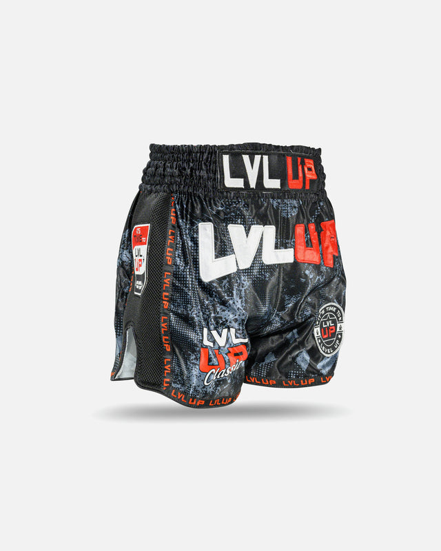 LVL UP Muay Thai Shorts Stadium – Black