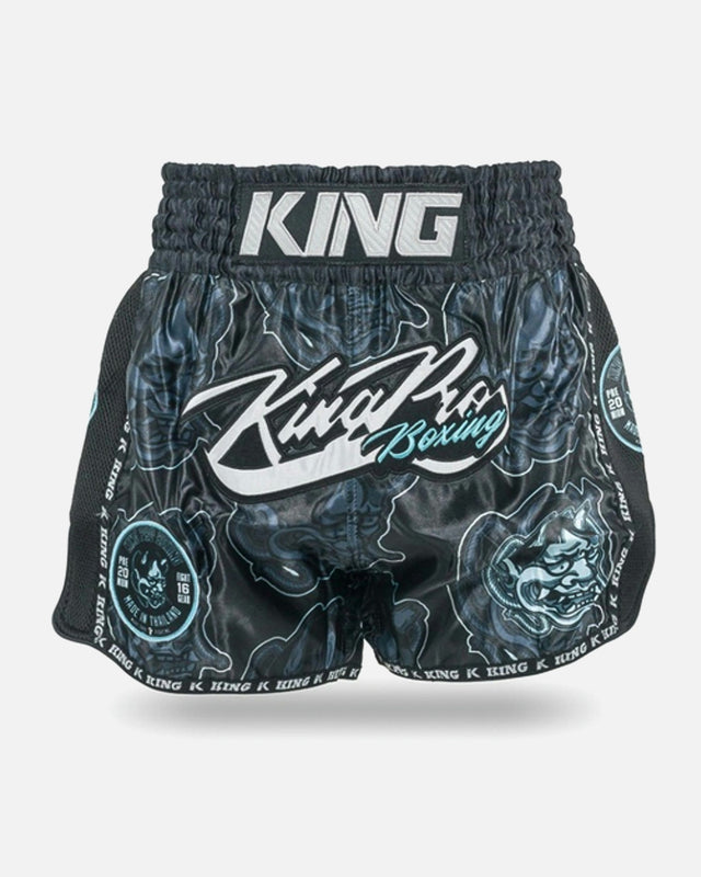 Pantaloncini Muay Thai King Pro Boxing Demon – Nero