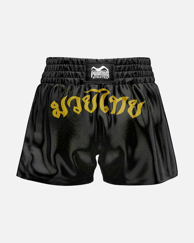 Pantaloncini Muay Thai Phantom Athletics Sak Yant – Nero/Oro